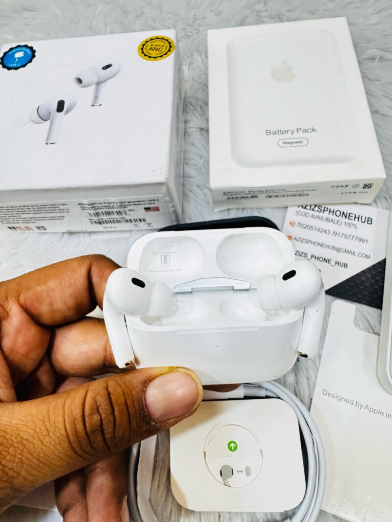 Airpods Pro 2nd Genration & Magsafe Battrey Pack Premium Combo - Image 3