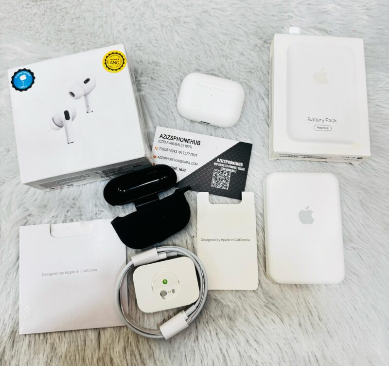 Airpods Pro 2nd Genration & Magsafe Battrey Pack Premium Combo