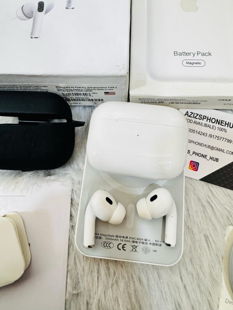 Airpods Pro 2nd Genration & Magsafe Battrey Pack Premium Combo - Image 7